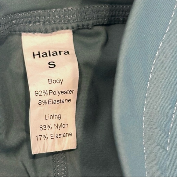 HALARA Mesh 2-in-1 Pocket Flowy Mini Skort Stone Green Teal Women’s Small - Picture 5 of 7